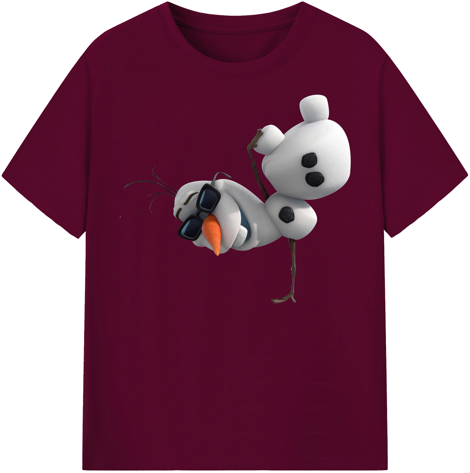 （画像用） アナと雪の女王 アンナ エルサ Frozen Anna Elsa レディースカジュアルプリントTシャツ（綿100％）